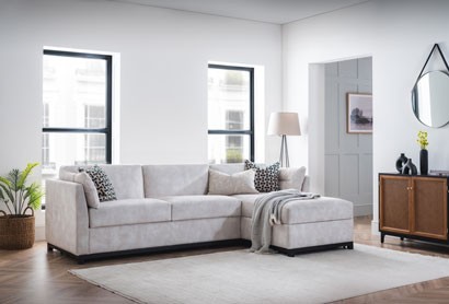 Sofa Beds with a Chaise for extended comfort and storage