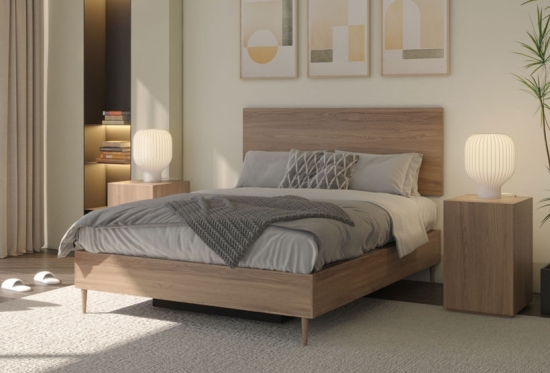 Air Wood | Wooden Storage Beds| Slim with Tall Legs