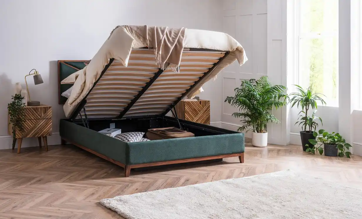 Create the ultimate sleep retreat with our minimalist storage beds.